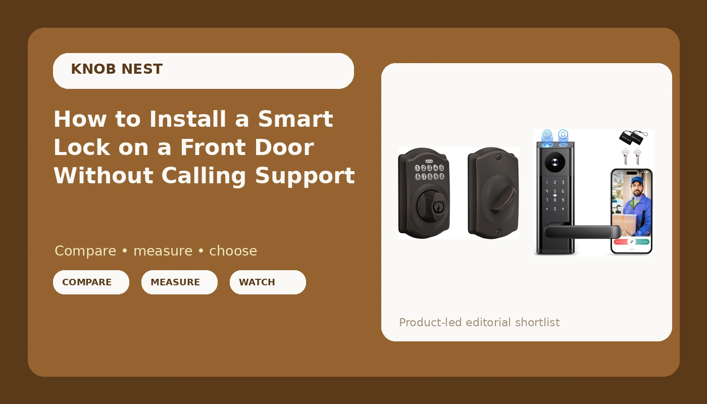 How to Install a Smart Lock on a Front Door Without Calling Support