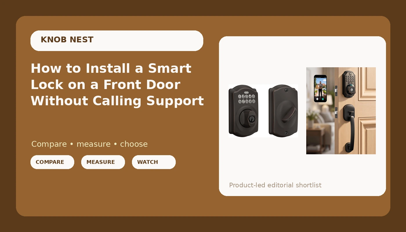 How to Install a Smart Lock on a Front Door Without Calling Support